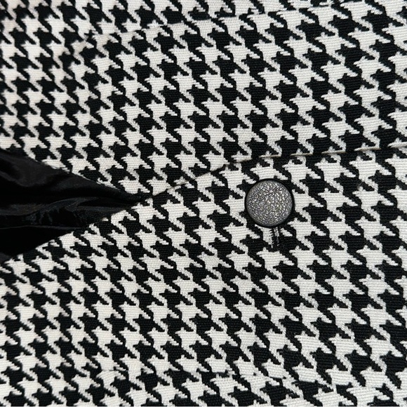 Tahari Womens Houndstooth Fitted Blazer Jacket - Picture 4 of 6